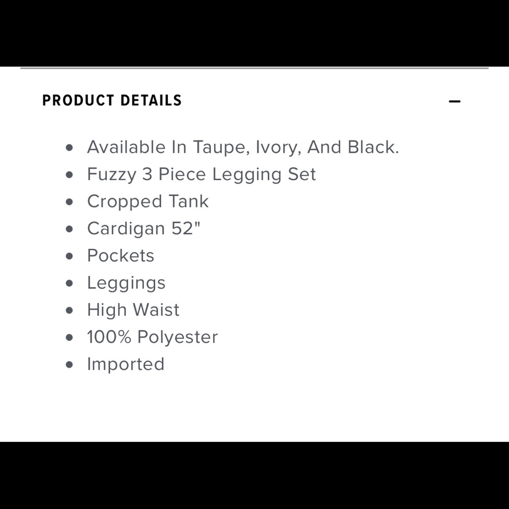 Living In It Cozy 3 piece set